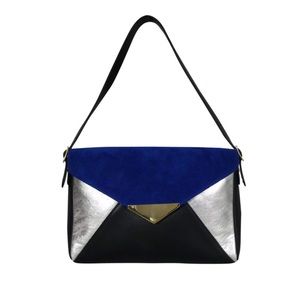 Club Monaco multi-color leather envelope bag